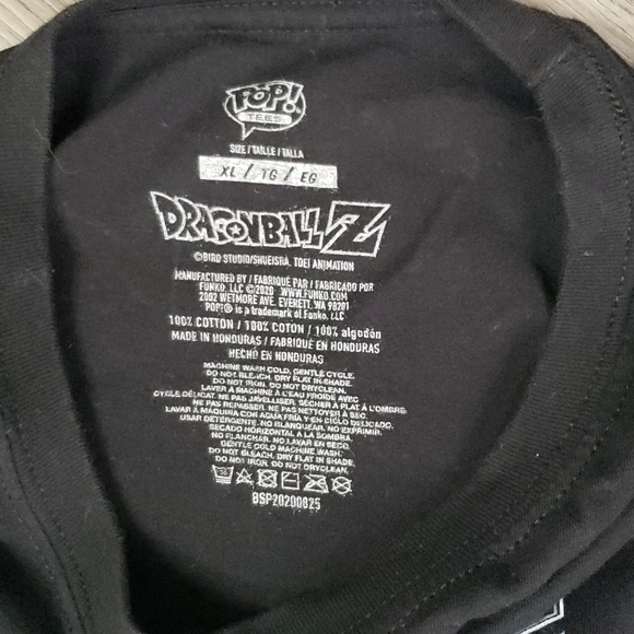 Funko Pop Dragon Ball Z Super Saiyan 3 GOKU T-Shirt GameStop Exclusive Size XL - Picture 2 of 6